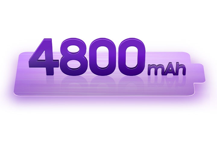배터리 아이콘 위에 4,800mAh 문구가 있습니다.