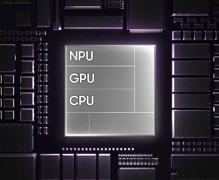 칩셋. NPU, GPU 및 CPU 입니다.