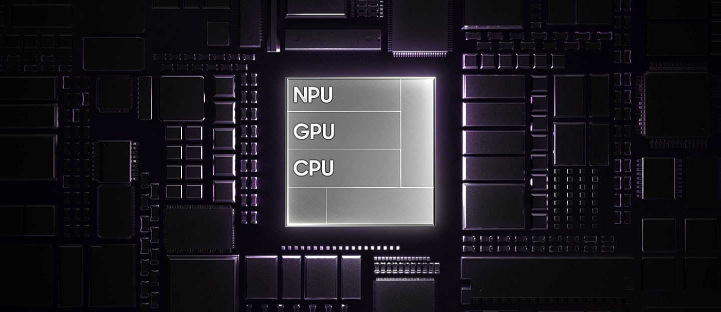 칩셋. NPU, GPU 및 CPU 입니다.