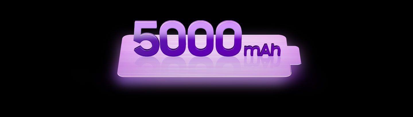 배터리 아이콘 위에 5000mAh 문구가 있습니다.