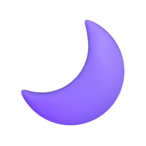 보라색 달 이미지로 수면에 대한 아이콘