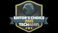 Techaeris의 2025 에디터스 초이스 로고입니다.