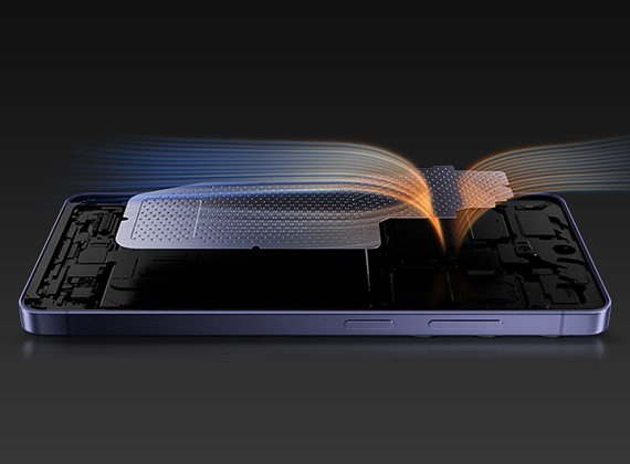 새로운 베이퍼 챔버가 열을 효율적으로 발산하는 모습입니다.