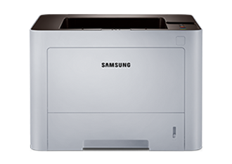 흑백 레이저 프린터 38ppm(SL-M3820D)의 이미지로 제품 한 대가 정면을 보고 있습니다.