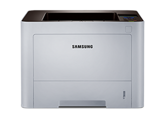 흑백 레이저 프린터 38ppm(SL-M3820ND)의 이미지로 제품 한 대가 정면을 보고 있습니다.