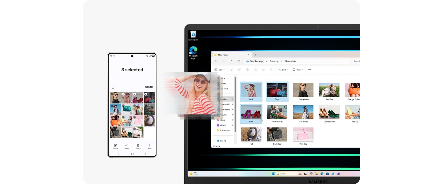 갤럭시 북5 프로의 화면에는 4명의 참가자가 참여중인 Microsoft Teams 그룹 화상 통화가 진행됩니다. 독일어에서 영어로 실시간 AI 번역이 가능한 라이브 캡션이 활성화되고 영어 캡션이 화면에 표시됩니다.