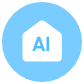 AI 집 모양 아이콘