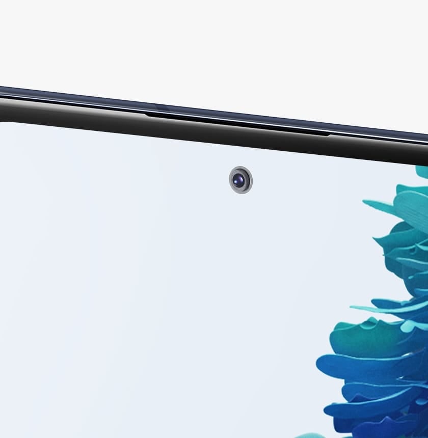 Samsung Galaxy S20 FE en Azul Marino Nube - Cámara frontal