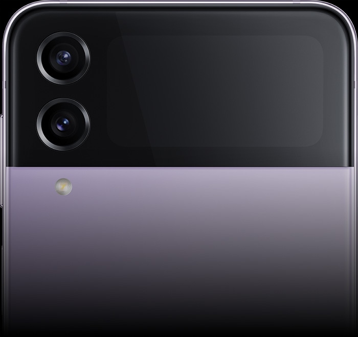 La cámara posterior del Galaxy Z Flip4.
