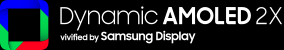 Dynamic AMOLED 2X vivified by Samsung Displejs.