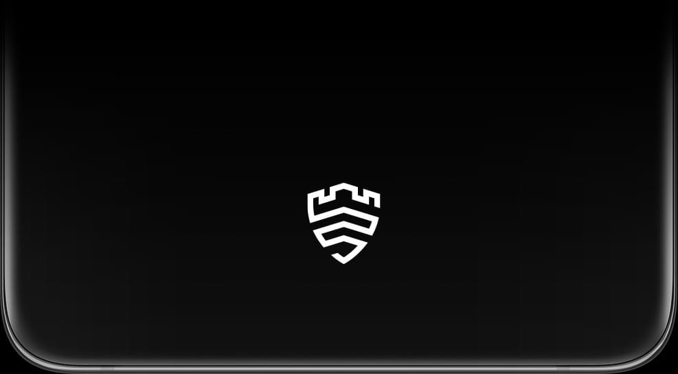 Gros plan de la zone de déverrouillage sur l'écran du Galaxy S21 Ultra 5G avec le logo Samsung Knox à l'écran.