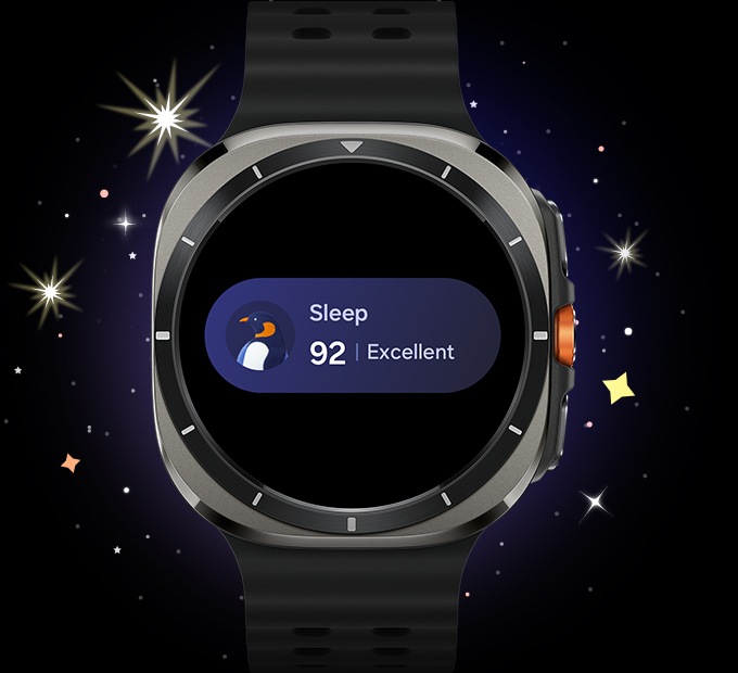 Galaxy Watch Ultra viser en søvnscore på '92'.
