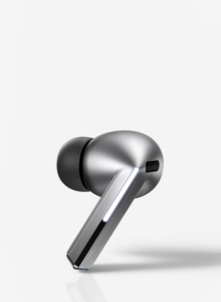 Zamów w przedsprzedaży srebrne Galaxy Buds3 Pro z nowymi funkcjami Galaxy AI. Ikoniczny design z podświetleniem i czystym dźwiękiem jakości Hi-Fi
