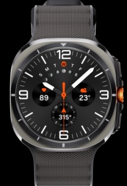 Smartwatch Galaxy Watch Ultra z szarym paskiem PeakForm Band