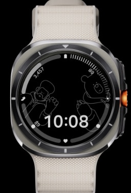 Smartwatch Galaxy Watch Ultra z białym paskiem PeakForm Band