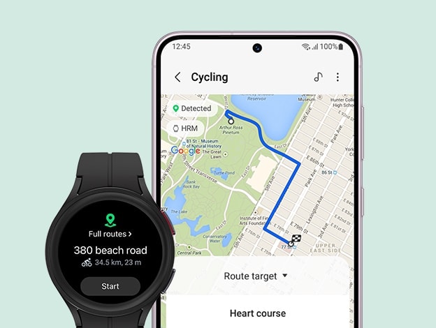 aplicativo de navegação gps de mapa de smartwatch ux conceito de