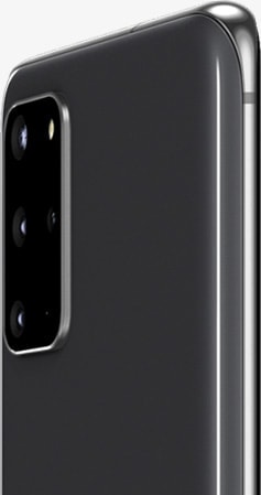 Galaxy S20 plus Cosmic Gray, văzut din spate