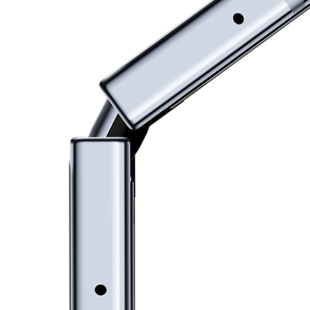 Шарнирный механизм Flex Hinge крупным планом.