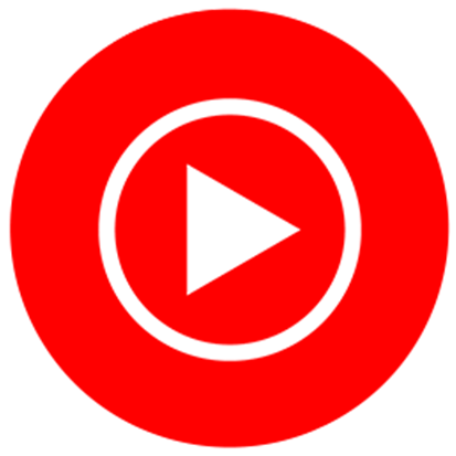 YouTube Music 앱의 아이콘입니다.