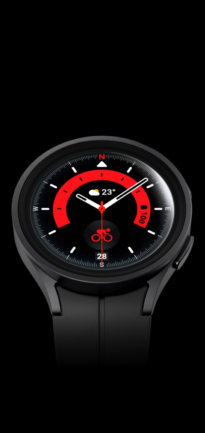 SM-R920NZKAXAA, Galaxy Watch5 Pro, 45mm, Black Titanium, Bluetooth