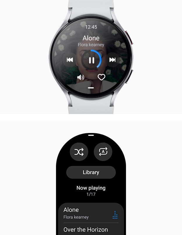 Can samsung store watch play music