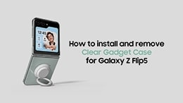SAMSUNG Pooh Gadget Strap for Galaxy Z Flip5 Clear Gadget Case