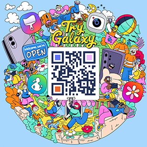 Try Galaxy QR code.