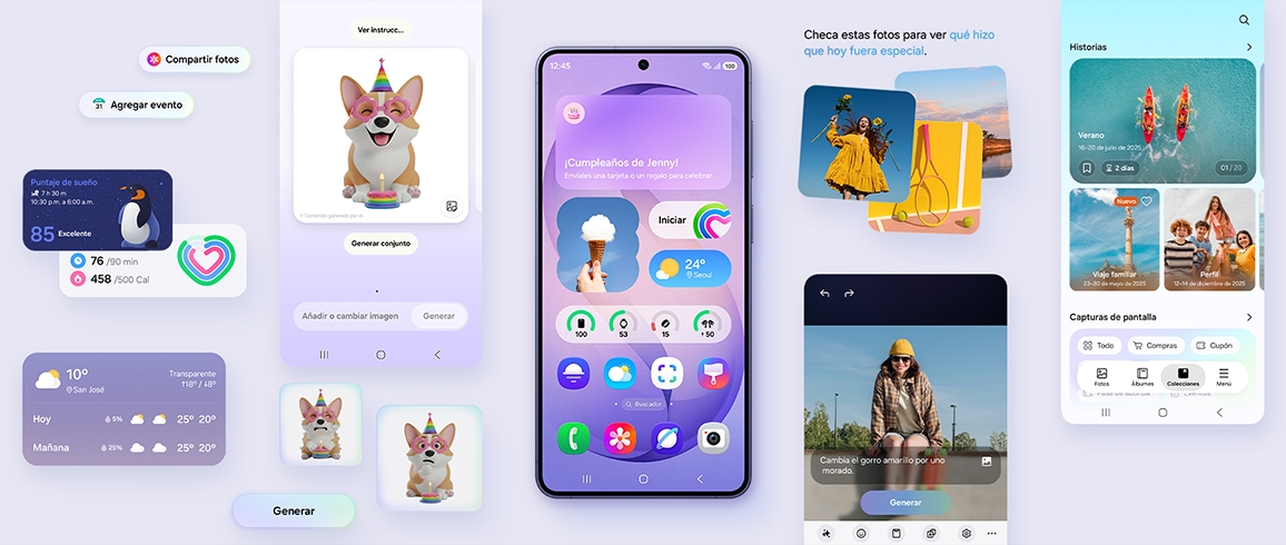 One UI: la interfaz se adapta a cómo usás el teléfono