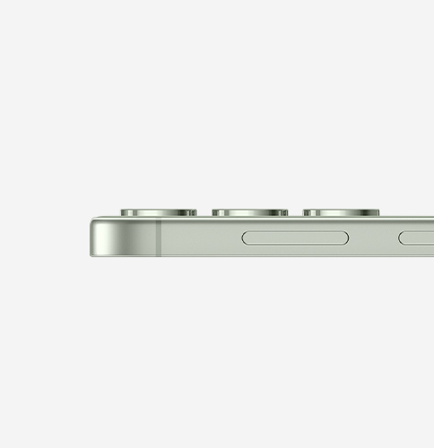 Mặt bên của Samsung S24 màu xanh lục jadeite