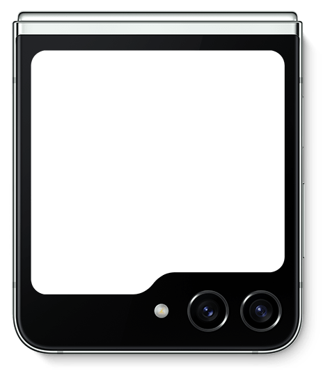 Hình ảnh màn hình flex window trên điện thoại Galaxy Z Flip5.