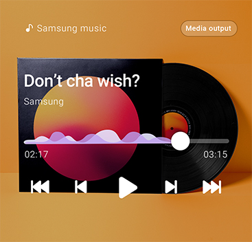 Media player widget features a media player with playback controls and a progress bar.